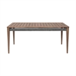 Orbit Outdoor 5 Piece Dining Set in Eucalyptus with Gray Rope and Taupe Cushions
