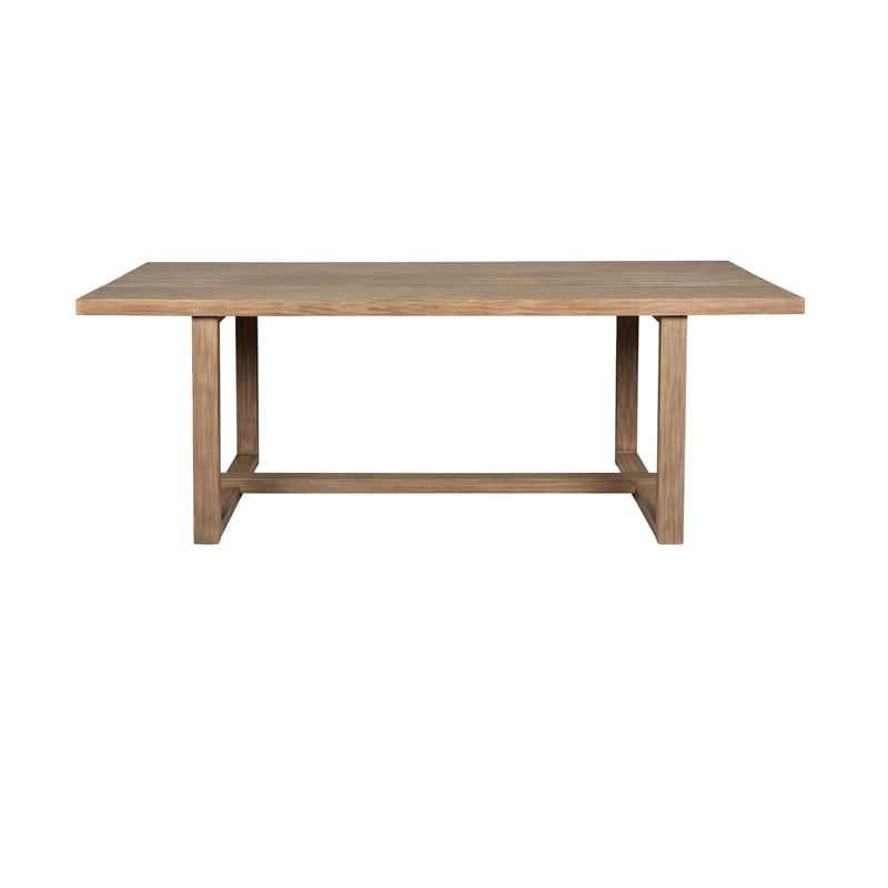 Vivid Outdoor 5 Piece Dining Set in Light Eucalyptus Wood with  Cushions
