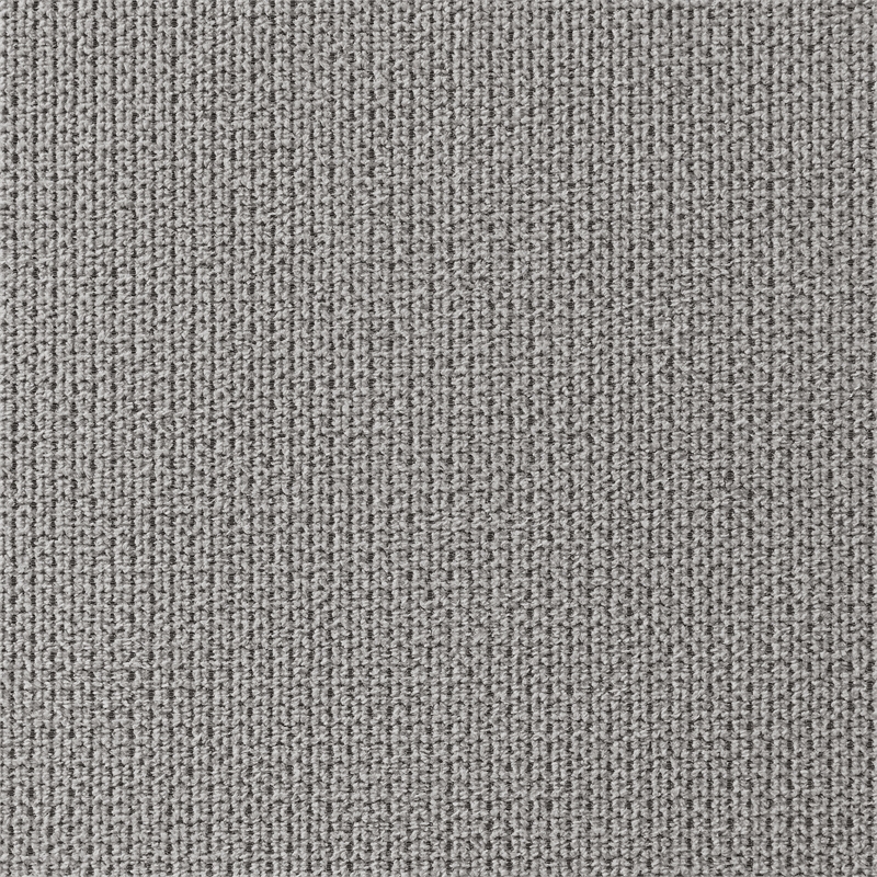 Morgan Dining Chair with Brushed Stainless Steel & Light Gray Fabric - Set of 2
