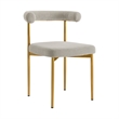 Shannon Dining Chair with Taupe Fabric - Set of 2