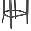 Zella Outdoor Patio Bar or Counter Stool in Aluminum with Rope and Cushions