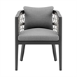Zella Outdoor Patio Dining Chair in Aluminum - Set of 2