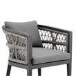 Zella Outdoor Patio Dining Chair in Aluminum - Set of 2