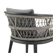 Zella Outdoor Patio Dining Chair in Aluminum - Set of 2