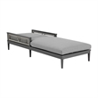 Zella Outdoor Patio Chaise Lounge Chair in Aluminum