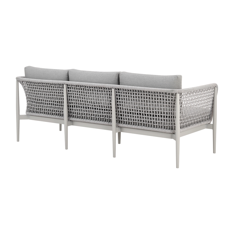 Rhodes Outdoor 4 Piece Conversation Set in Aluminum
