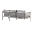 Rhodes Outdoor 4 Piece Conversation Set in Aluminum