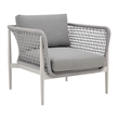 Rhodes Outdoor 4 Piece Conversation Set in Aluminum