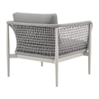 Rhodes Outdoor 4 Piece Conversation Set in Aluminum