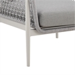 Rhodes Outdoor 4 Piece Conversation Set in Aluminum