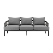 Zella Outdoor Patio 4 Piece Conversation Set in Aluminum