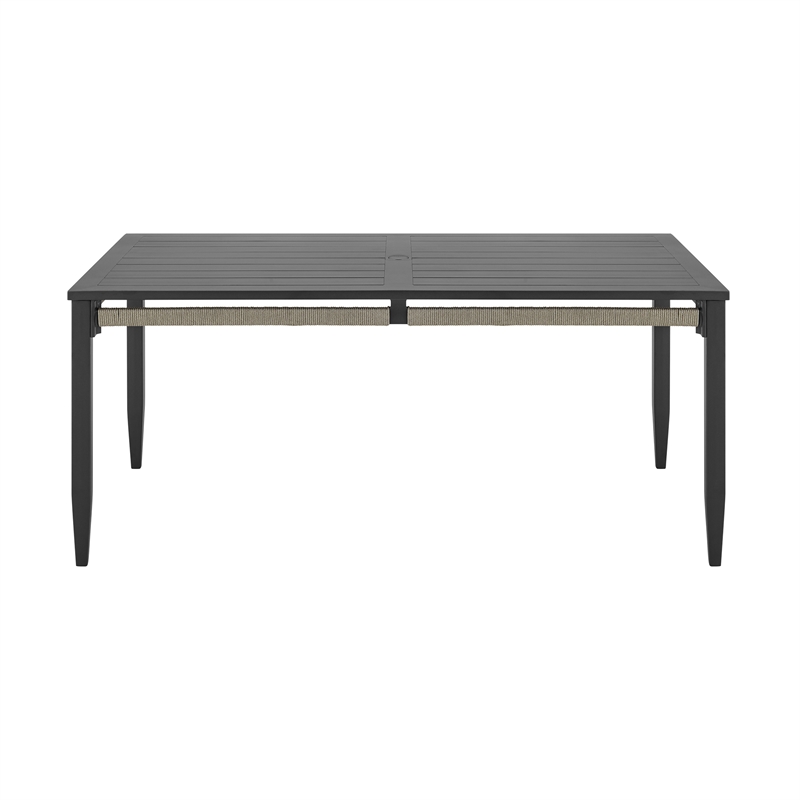 Zella Outdoor Patio 7 Piece Dining Set in Aluminum