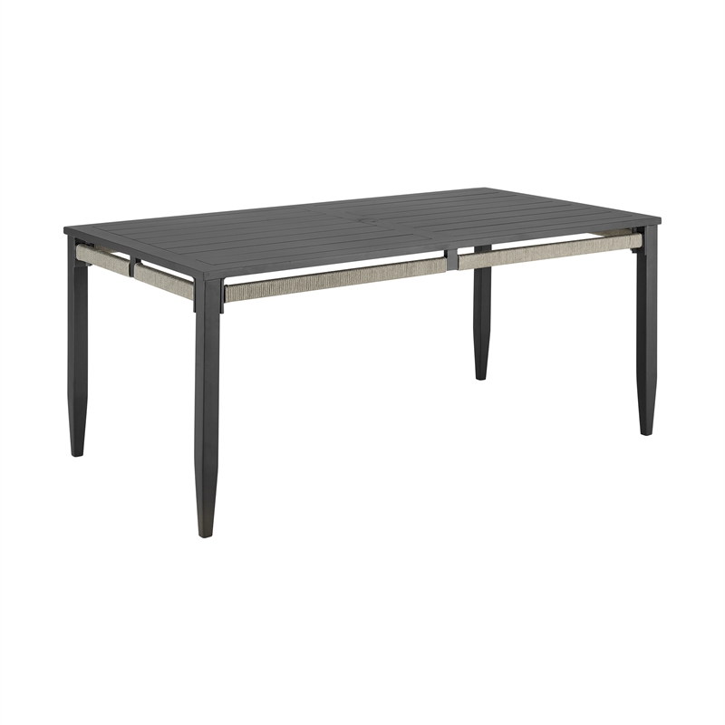 Zella Outdoor Patio 7 Piece Dining Set in Aluminum