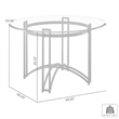 Tibet Contemporary Round Glass Dining Table