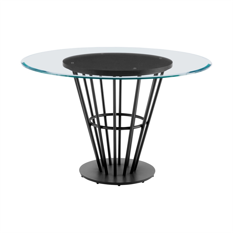 Veronica Shannon 5 Piece Round Dining Set with  Cream Fabric