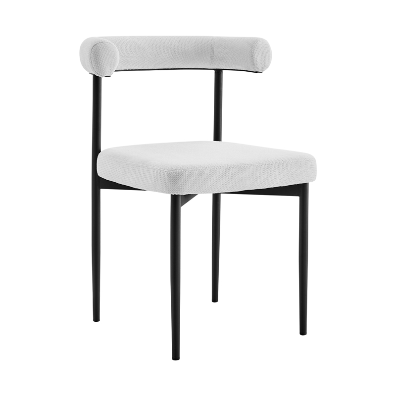 Veronica Shannon 5 Piece Round Dining Set with Thundercloud Gray Fabric
