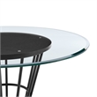 Veronica Shannon 5 Piece Round Dining Set with Thundercloud Gray Fabric