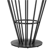 Veronica Shannon 5 Piece Round Dining Set with Thundercloud Gray Fabric