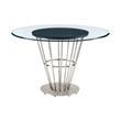 Veronica Shannon 5 Piece Round Dining  Set with Blue Fabric