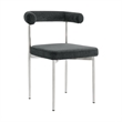 Veronica Shannon 5 Piece Round  Dining  Set with Charcoal Fabric