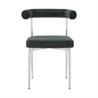 Veronica Shannon 5 Piece Round  Dining  Set with Charcoal Fabric