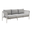 Rhodes Outdoor Patio Sofa in Aluminum