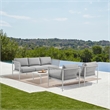 Rhodes Outdoor Patio Sofa in Aluminum