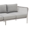 Rhodes Outdoor Patio Sofa in Aluminum
