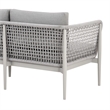 Rhodes Outdoor Patio Sofa in Aluminum