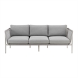 Rhodes Outdoor Patio Sofa in Aluminum