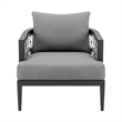 Zella Outdoor Patio Armchair in Aluminum