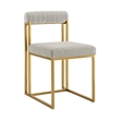 Joana Anastasia 5 Piece Round Walnut Dining Table Set Taupe Fabric
