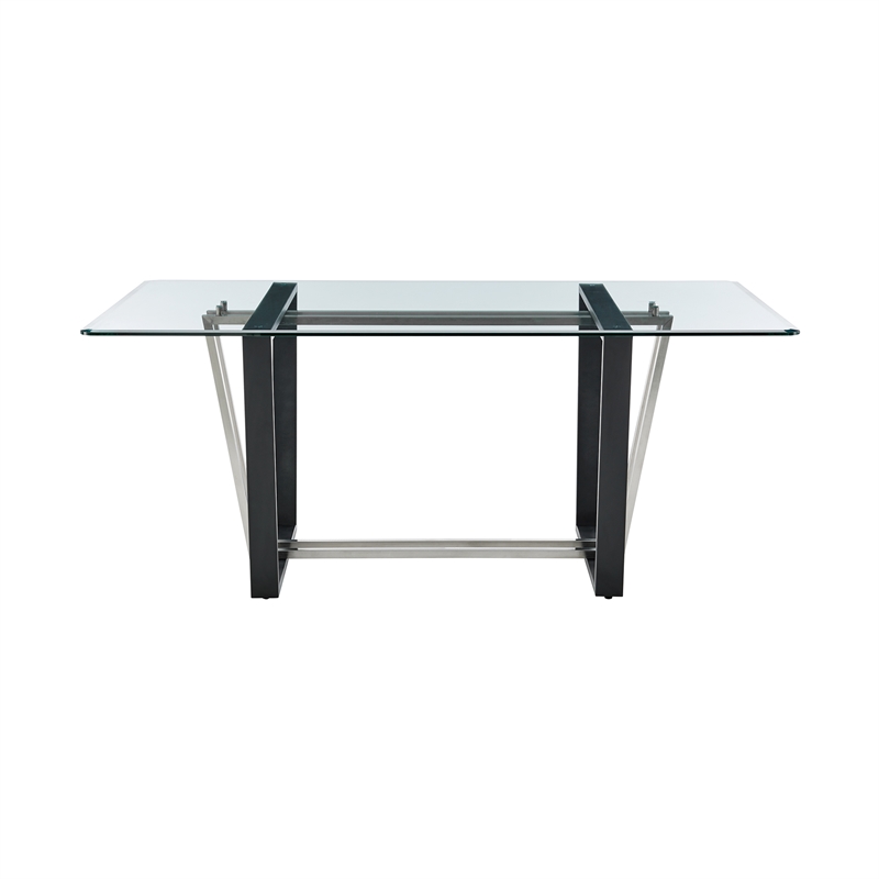 Kai Anastasia 5 Piece Rectangular Dining Table Set with Anchor Gray Fabric