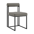 Kai Anastasia 5 Piece Rectangular Dining Set with Light Gray Faux Leather