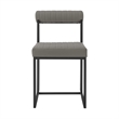 Kai Anastasia 5 Piece Rectangular Dining Set with Light Gray Faux Leather