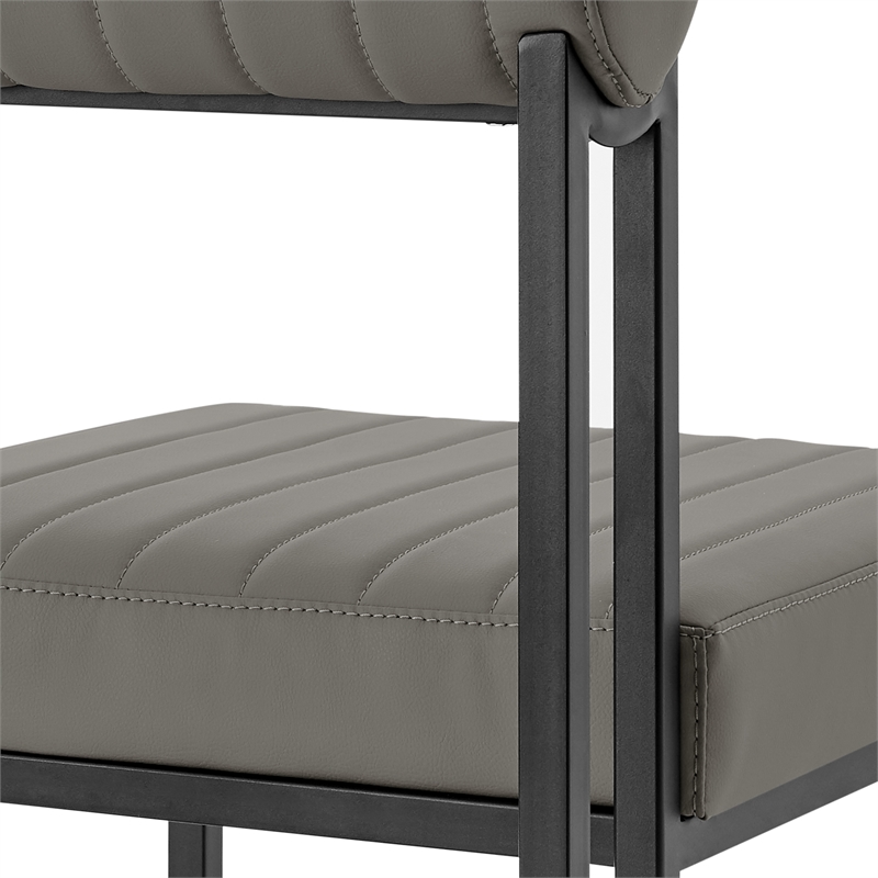 Kai Anastasia 7 Piece Rectangular  Dining Set with Light Gray Faux Leather