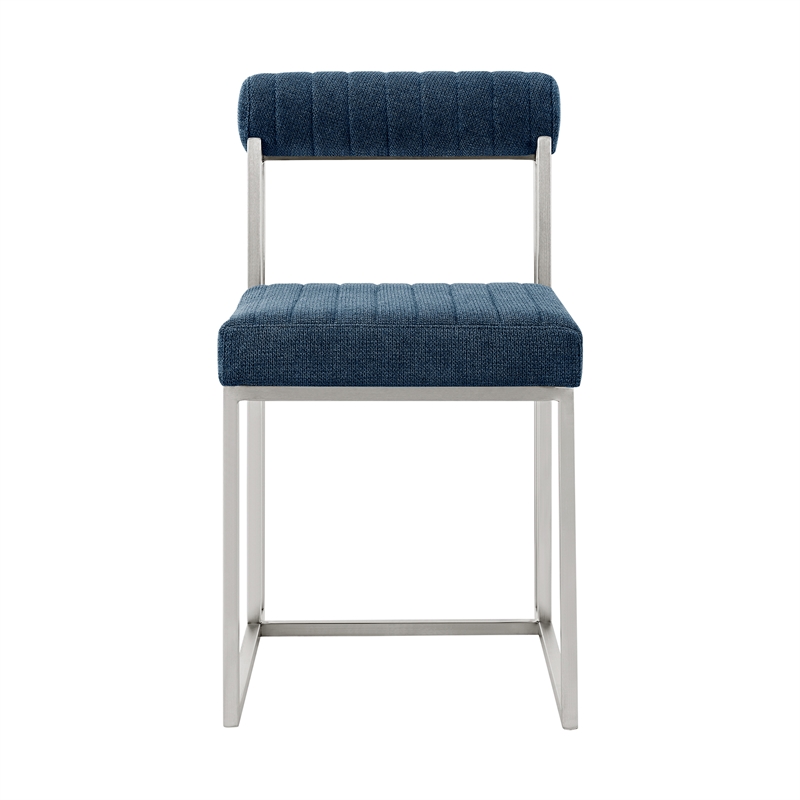 Kai Anastasia 7 Piece Rectangular  Dining  Set  Blue Fabric