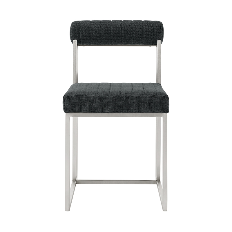 Kai Anastasia 7 Piece Rectangular Dining Set withCharcoal Fabric