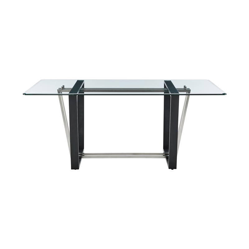 Kai Anastasia 7 Piece Rectangular Dining Set withCharcoal Fabric
