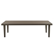 Grenada Aluminum Outdoor Coffee Table in Brown