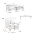 Grenada Aluminum Outdoor Coffee Table in Brown