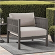 Mareike Aluminum and Rope Outdoor Chair in Brown