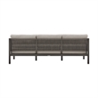 Mareike Aluminum and Rope Outdoor Sofa in Brown