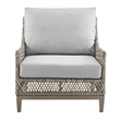 Mareike Aluminum and Rope Outdoor Sofa in Brown
