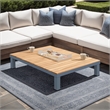 Menorca Aluminum Outdoor Coffee Table in Dark Gray