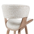 Jagger Counter Height Bar Stool in White Wash with Oatmeal Upholstered Seat