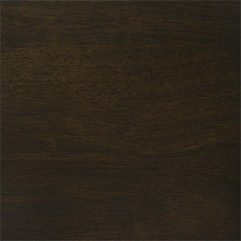 Nolan 30 in. Dark Roast Bar Height Rubberwood Barstool with Grey Fabric Seat