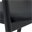 Apache Black Oak Wood and Faux Leather Counter Stool