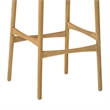 Erie Woven Paper Cord and Oak Wood Counter Stool