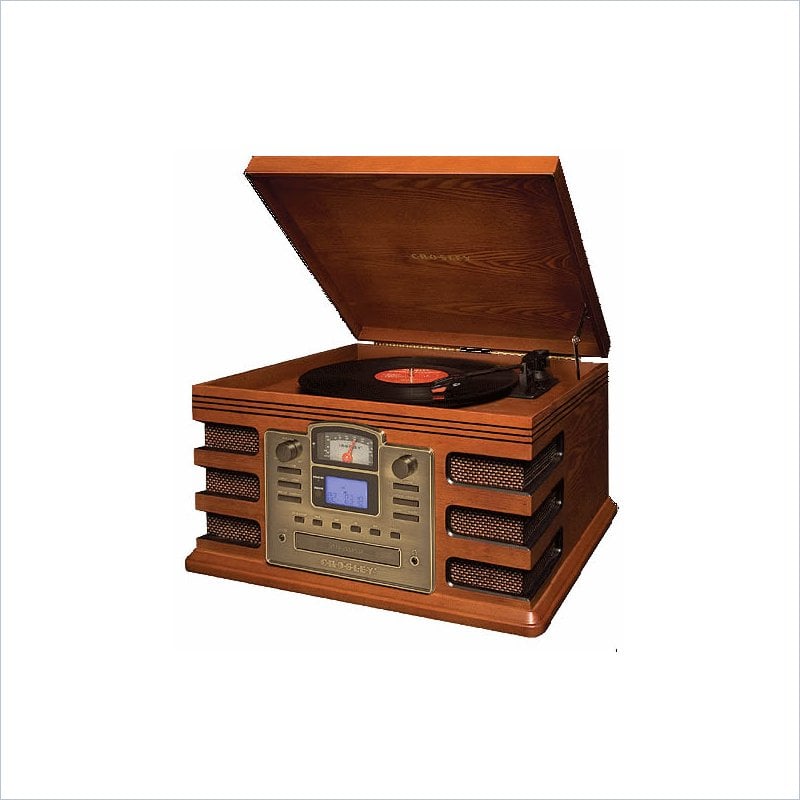 Crosley Radio Director CD Recorder   Paprika Turntable